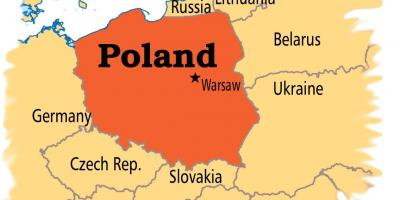 پولینڈ کے دارالحکومت کا نقشہ